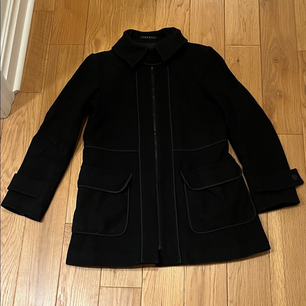 Theory black Wool Women's Coat